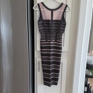 Elegant Herve Leger Dress very fitting! 
Like new condition-XS
